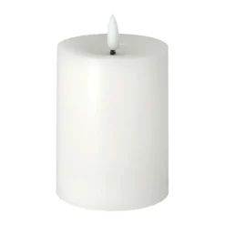 Bright Melt block candle LED 12,5 cm, White
