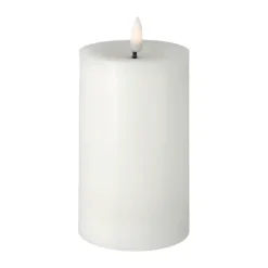 Bright Melt block candle 15 cm, White
