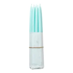 Broste Copenhagen dipped antique candles 10-pack, Mint green