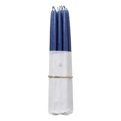 Broste Copenhagen dipped antique candles 10-pack, Baja blue