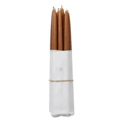 Broste Copenhagen dipped antique candles 10-pack, Mocca