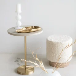 Bulb candle sticks 25 cm, White