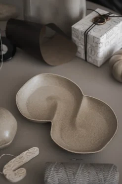 Bun bowl with lid 11x18 cm, Beige