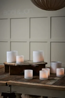 Bungenäs candle lantern Ø12.5 cm, White