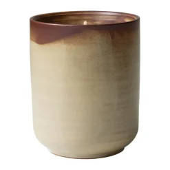 Burn scented candle 60 h, Cream-brown
