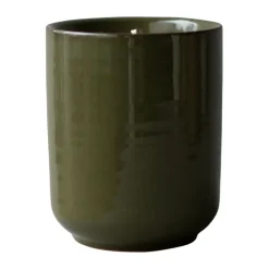 Burn scented candle 60 h, Shiny green