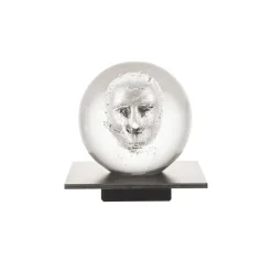BV Headman glass sculpture, clear