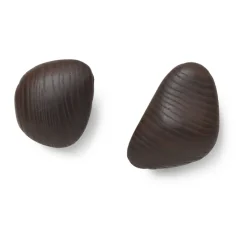 Cairn hook 2 pieces, Dark Brown