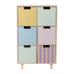 Calle bookshelf 6-drawers 55x88.5 cm, Nature