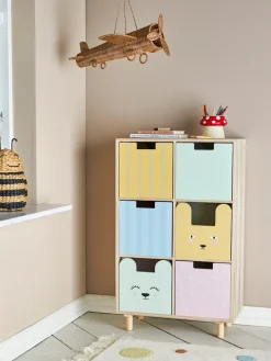 Calle bookshelf 6-drawers 55x88.5 cm, Nature