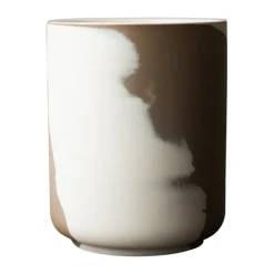 Calm flowerpot L, Brown-Beige