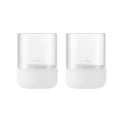 Calma lantern Ø7 cm 2-pack, Lily white