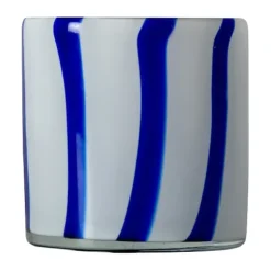 Calore tealight holder XS 10 cm, Blue-white