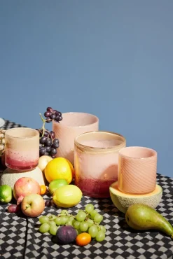 Calore tealight holder XS 10 cm, Pink-beige