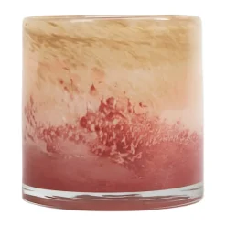 Calore tealight holder XS 10 cm, Rose-beige-bordeaux