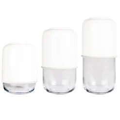 Capsule adjustable vase 18-28 cm, purple-clear