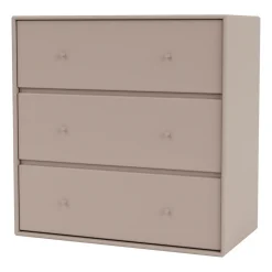 CARRY dresser, 3 drawers, Mushroom