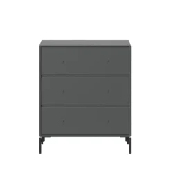 Carry dresser, Anthracite 04, black lacquered legs