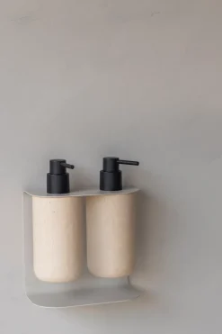 Carry wall-mounted holder double, Sand grey
