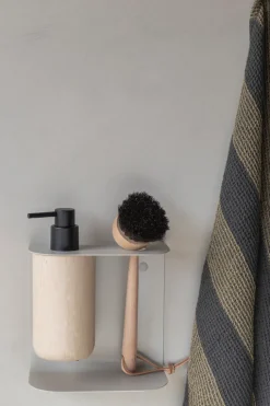 Carry wall-mounted holder double, Sand grey
