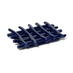 Ceramic soap dish 10x14.5 cm, Blue