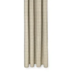 Chambray shower curtain, Checked