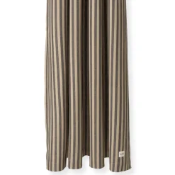 Chambray shower curtain, Sand-black
