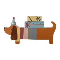 Charlie Birthday decoration 28 cm, Brown-multi
