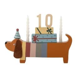 Charlie Birthday decoration 28 cm, Brown-multi
