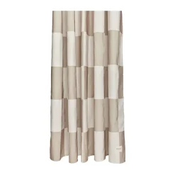 Chess shower curtain 180x180 cm, Clay-offwhite