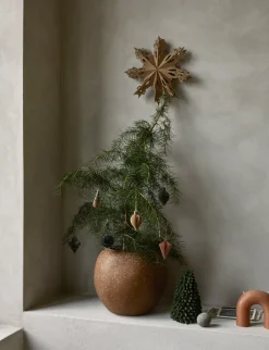 Christmas mix decoration 6-pack, Indian tan