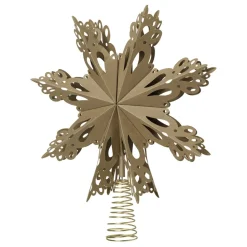 Christmas star topper, natural brown