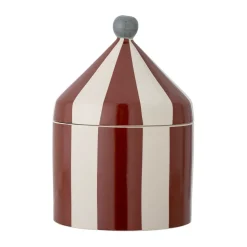 Cimmi jar with lid, Red