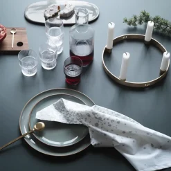 Circle brass candleholder, small