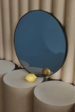 Circum mirror Ø50 cm, Tonat glass-black