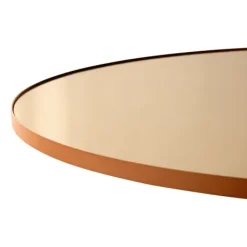 Circum mirror small, amber