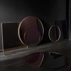 Circum mirror small, black