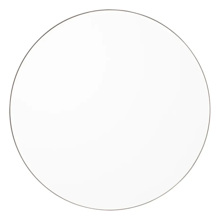 Circum mirror small, clear-taupe