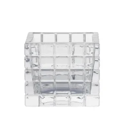 City lights 1 candle holder, clear