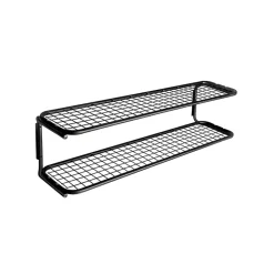 Classic 650 shoe shelf, Black/black, 2 levels, 40 cm