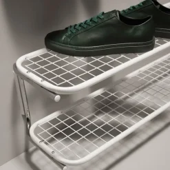 Classic 650 shoe shelf, White/white, 2 levels, 100 cm