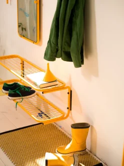 Classic shoe rack 60 cm, Sun yellow