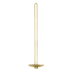 Clip candlestick wall 34 cm, Brass