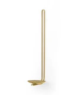 Clip candlestick wall 34 cm, Brass
