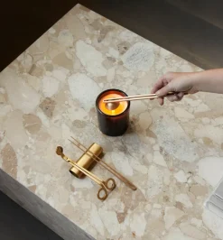 Clip care kit candle 4 pieces, Brass