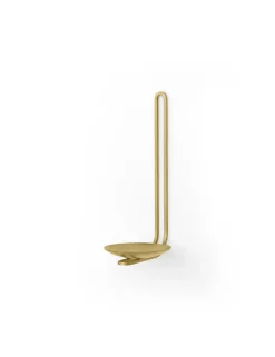 Clip tealight holder wall 20 cm, Brass