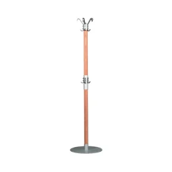 Clothes stand, Oiled oak/silver