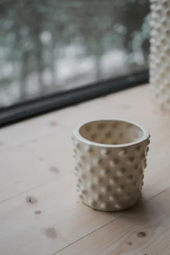 Cloudy flower pot vanilla, Mini Ø15 cm