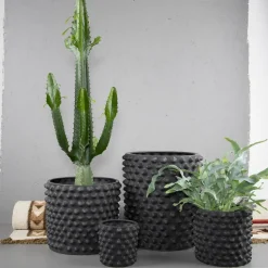 Cloudy pot dark grey, medium, Ø 30 cm