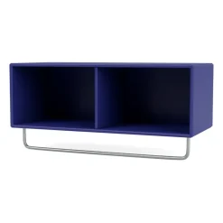 COAT hat shelf with clothes rails, Monarch